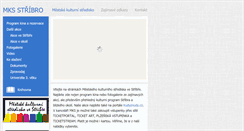 Desktop Screenshot of mks-stribro.cz