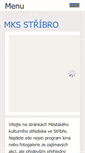 Mobile Screenshot of mks-stribro.cz